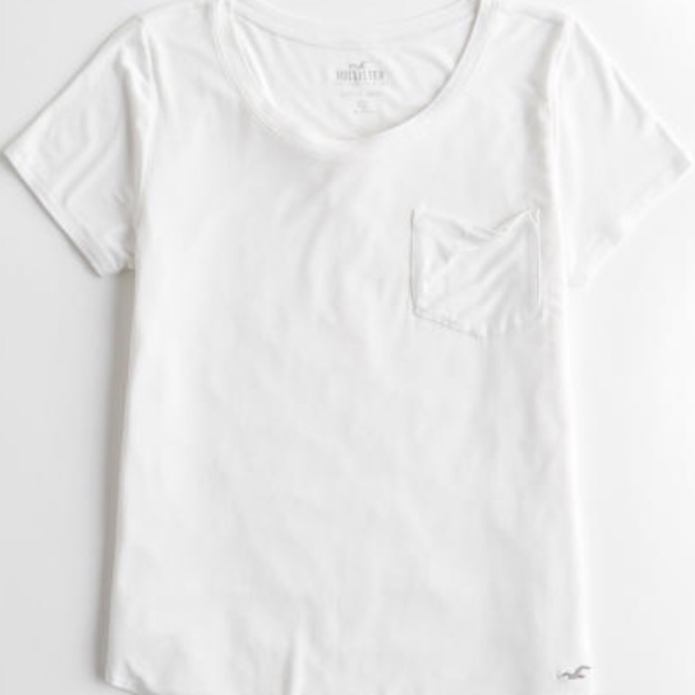 white simple tee